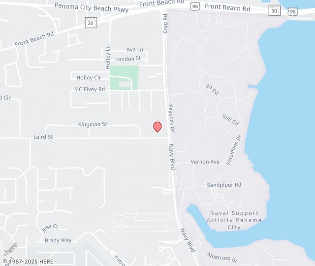 Location Map: 7104 Laird Street Panama City Beach, FL 32408